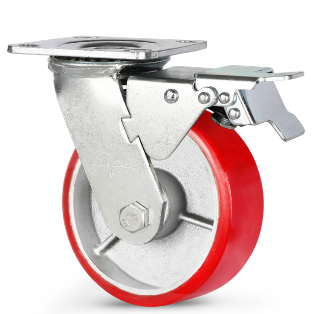 Extra Heavy Duty Caster Heavy Duty Dual Axis Flat Core Polyurethane