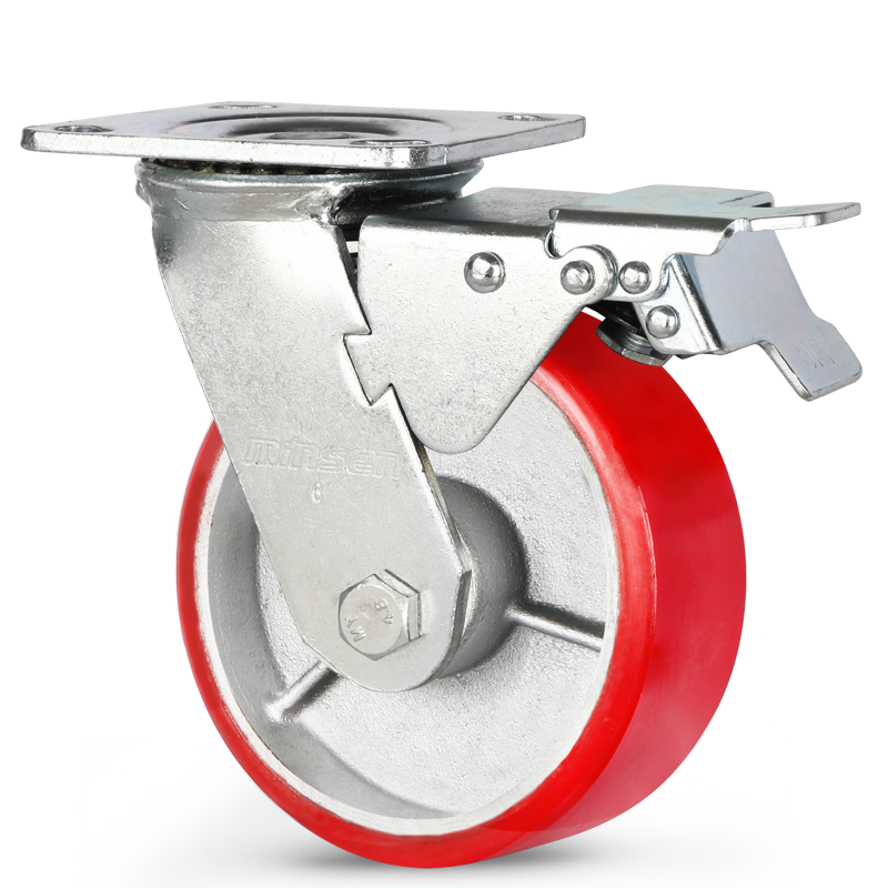 Extra Heavy Duty Caster Heavy Duty Dual Axis Flat Core Polyurethane