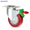 Medium Single Bearing Medium-sized single-axle red super polyurethane wheel