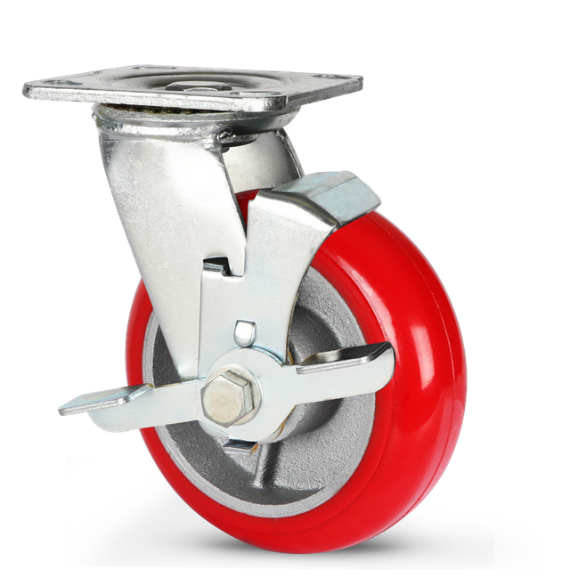 Extra Heavy Duty Caster heavy duty dual axis polyurethane PU wheel