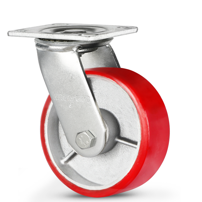 Extra Heavy Duty Caster Heavy Duty Dual Axis Flat Core Polyurethane
