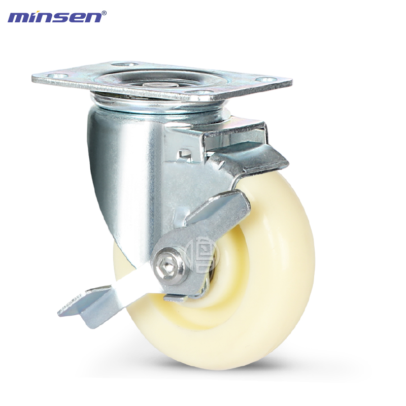 Medium Dual Bearing Medium Dual Shaft Round Surface Modified Nylon Wheel