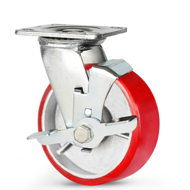 Extra Heavy Duty Caster Heavy Duty Dual Axis Flat Core Polyurethane