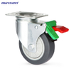 Medium Single Bearing Medium-sized Single-axis Flat Super Synthetic Rubber Wheel