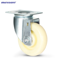 Medium Dual Bearing Medium Dual Shaft Round Surface Modified Nylon Wheel