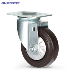 Medium Single Bearing Medium-sized Single-axis High-elastic Rubber Wheel