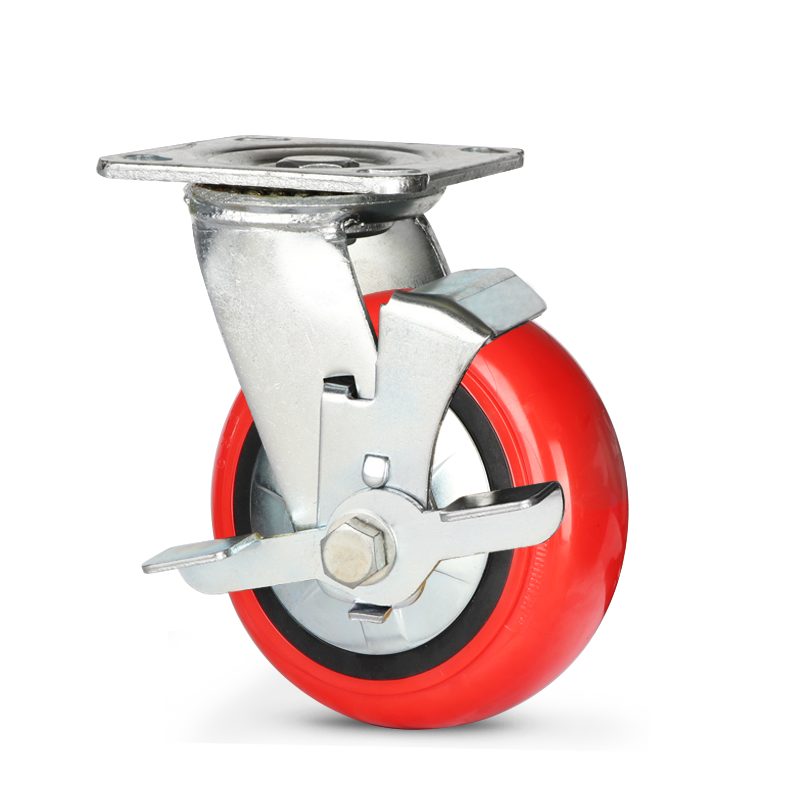 Extra Heavy Duty Caster heavy duty dual axle Korean style polyurethane wheel