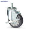 Medium Single Bearing Medium-sized Single-axis Flat Super Synthetic Rubber Wheel
