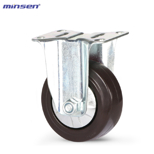 Medium Single Bearing Medium-sized Single-axis High-elastic Rubber Wheel