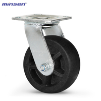 Heavy duty biaxial round surface 260℃-310℃ high temperature resistant wheel