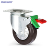 Medium Single Bearing Medium-sized Single-axis High-elastic Rubber Wheel
