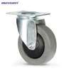 Euro Style Medium/Heavy Duty Caster Medium And Heavy-duty Double-axle European Style Flat High Elastic Rubber Wheel