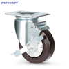 Medium Single Bearing Medium-sized Single-axis High-elastic Rubber Wheel