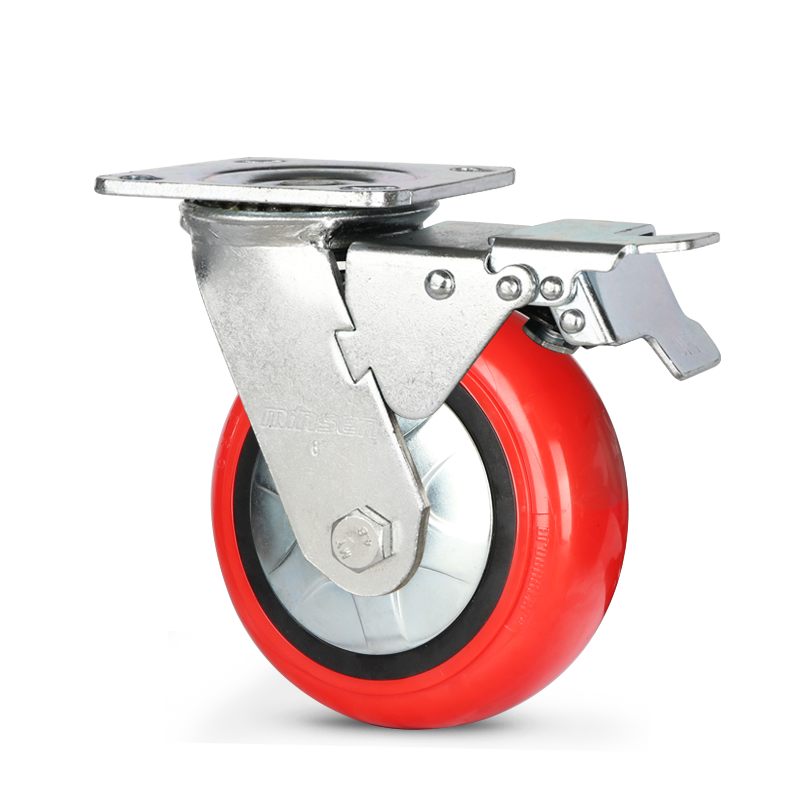 Extra Heavy Duty Caster heavy duty dual axle Korean style polyurethane wheel