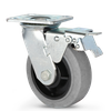 Extra Heavy Duty Caster Heavy Duty Dual Axis Conductive TPR Wheels