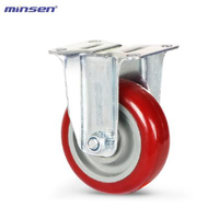 Heavy-duty biaxial round face plastic core polyurethane PU wheel
