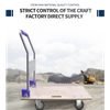 Portable Solid Wood Folding Hand Trolley - Extendable Wooden Cart