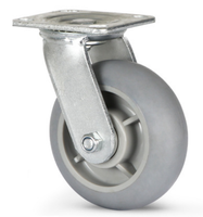 Double shaft round TPR wheel