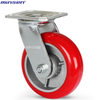 72 heavy-duty biaxial round face iron core polyurethane PU wheel