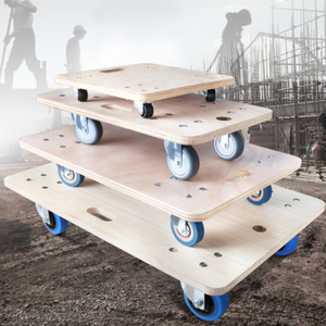 Solid Wood Platform Hand Trolley - Customizable Wooden Cart