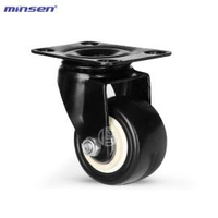 Medium-Light Duty Dual Bearing Plastic Polyurethane Wheel Gold Drill Wheel