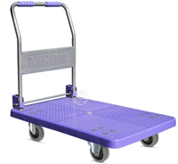 Folding flat trolley