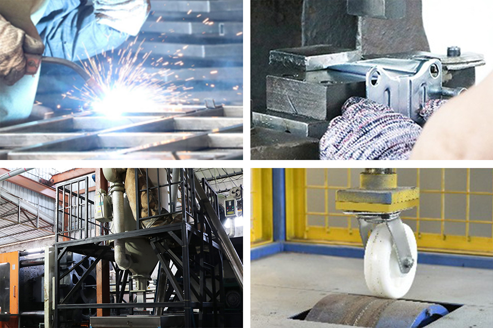 PU caster wheel manufacturing workshop
