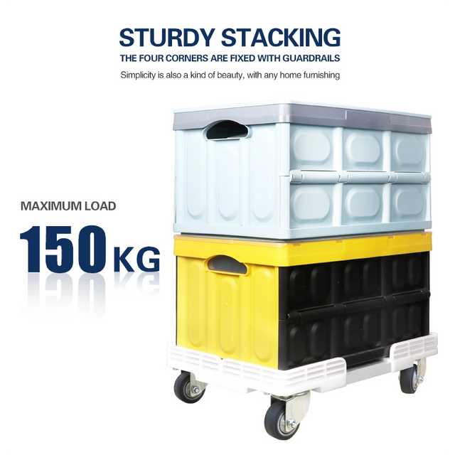 Heavy-Duty Aluminum Cage Logistics Trolley - 4 Swivel Wheels Cart