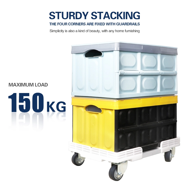 Heavy-Duty Aluminum Cage Logistics Trolley - 4 Swivel Wheels Cart